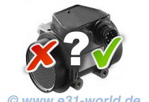 Der Luftmassenmesser im 8er BMW E31 Luftmassenmesser 8er BMW E31, LMM für M70, S70 und M73